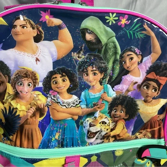 Bioworld Disney Encanto Movie Magic Backpack with Toucan Keychain Bag Charm EUC - Picture 5 of 12